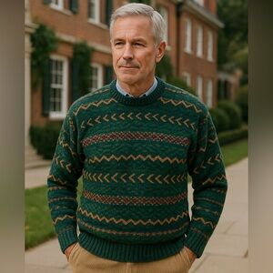 Vintage Ralph Lauren Chaps Knit Sweater USA Made Size L